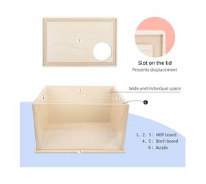 Cachette de <span class=keywords><strong>hamster</strong></span> en bois massif écologique avec logo personnalisable dernier modèle de <span class=keywords><strong>cage</strong></span> pour animaux de compagnie - Product Image 3
