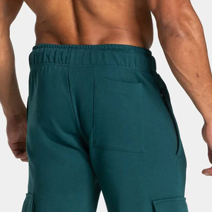 Custom <b>Men</b> Dark Green Oxford Fabric Fleece Breathable Eco-Friendly Cargo Pants Elastic Waist <b>Drawstring</b> Joggers Casual <b>Trousers</b> - Product Image 6