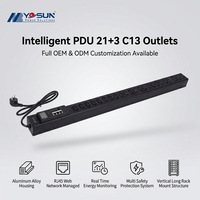 PDU Inteligente Vertical para Minería, Carcasa de Aluminio, Medidor Inteligente IP, Protección contra Sobrecarga, Automatización Industrial, Unidad de Alimentación de Red para Sala de TI