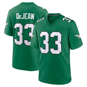 Vente en gros de vêtements pour hommes 2026 # 26 Saquon Barkley # 1 Jalen Hurts # Maillot de football américain DeJean 33, broderie dense, jersey cousu - Product Image 5