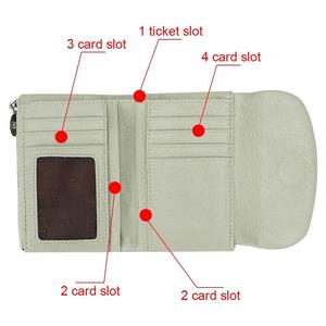 AndoBag Trendy Multiple Slot <b>Card</b> Holder <b>Wallet</b> for <b>Women</b> Genuine Leather Trifold Simple Bags Multifunctional Coin Purse 1599 - Product Image 5