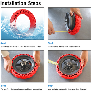 Roue arrière originale pour Ninebot F40 F40D <span class=keywords><strong>F40E</strong></span> F30 F20 Scooter électrique moyeu de roue ABS comprend des pièces de pneu de chambre à air - Product Image 6