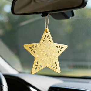 Ambientador de coche integrado de alta calidad con ambientador de coche de papel de fragancia de vainilla y ámbar calmante - Product Image 4