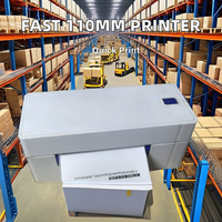 Printer Label Barcode Thermal Witzcursor QR488 Rekondisi Baru 110mm FBA Waybill 4x6 Stok POS Stiker Blue-tooth