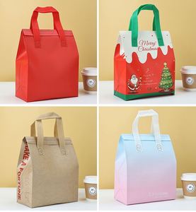 Takeout Durable Non-Woven Thermal Cooler Bag for Milk Tea Coffee Beverages Waterproof Foldable Portable Insulated Design No - Product Image 2