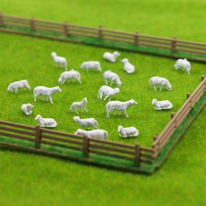 Modelo AN8703B, Figuras de Animales, Escala 1:87, Animales de Granja Blancos sin Pintar, Oveja, <span class=keywords><strong>Perro</strong></span> <span class=keywords><strong>Collie</strong></span>, <span class=keywords><strong>Pastor</strong></span>, Escala HO - Product Image 4