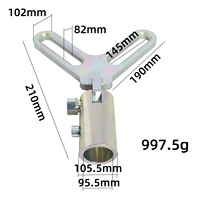 Support de moyeu de roue HTL pour crics de garage - Outil de réparation de carrosserie automobile en acier à haute teneur en carbone avec bagues de calage pour alignement des quatre roues