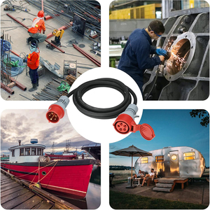 <span class=keywords><strong>Cable</strong></span> de Extensión ZNPON, <span class=keywords><strong>Cable</strong></span> de Conexión a la Red de Alta Resistencia de 16 A y 400 V, <span class=keywords><strong>Cable</strong></span> de Extensión para Acampar con Conectores en Ángulo, Cables de Alimentación para Acampar - Product Image 4