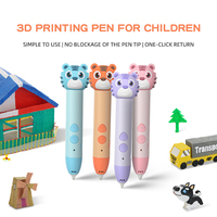 Pena 3D Graffiti Cute Tiger Tiger Shengwei, Hadiah Mainan Terbaik untuk Anak-Anak, Filamen PCL Aman Suhu Rendah 1.7mm, Pena Pencetak 3D