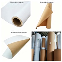 Papier kraft résistant à l'humidité en gros pour l'emballage des bougies, taille et logo personnalisés, utilisation pour les cadeaux et l'artisanat