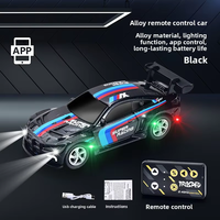 Remolque de Coche RC 1:64 con Luces, Control Remoto 2.4G, Control por App, Alcance de 20m, Modelo Eléctrico de Metal Fundido a Presión, Listo para Usar, Cable USB, Experto