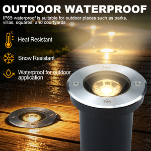 Lumière encastrée <span class=keywords><strong>LED</strong></span> GU10 7W AC 85-265V <span class=keywords><strong>Spot</strong></span> <span class=keywords><strong>IP67</strong></span> <span class=keywords><strong>Extérieur</strong></span> Encastré Sous-terrain Éclairage de jardin Lampe de chemin enterrée 3000K 4000K 6000K - Product Image 5
