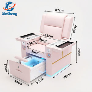 Top-Angebot: Rosa Pedikürestuhl für Saloneinrichtung – Fuß-<span class=keywords><strong>Spa</strong></span>-Stuhl mit Massage, Maniküre und klassischer Pediküre - Product Image 3