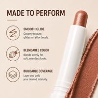 Pensil Eyeshadow Kosmetik Hot Cosmetics, Eyeshadow Creamy Sultry, Pensil Eyeshadow Vegan, Eyeshadow Stick Private Label
