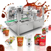 Machine d'emballage automatique CE pour sachets préformés (doypack) avec fermeture éclair, pour le remplissage de lait, huile, miel, yaourt, boissons, soupes, confitures, shampoings, beurre et crèmes
