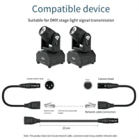 Cable DMX512 XLR a RJ45 de 3/5 pines al por mayor, cable de extensión de señal de luz de escenario XLR a Ethernet