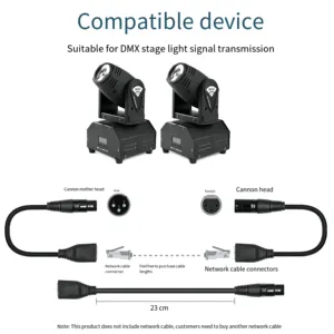 Câble DMX512 XLR 3/5 broches vers RJ45 en gros, câble d'extension de signal XLR vers Ethernet pour éclairage de scène - Product Image 3