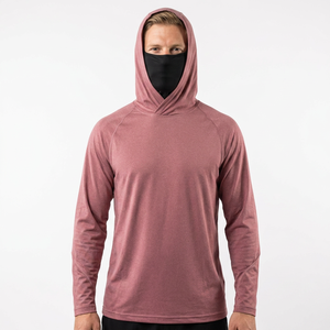 Sweat à capuche de pêche pour homme 100 % polyester UPF 50 haute performance, séchage rapide, respirant, anti-UV - Product Image 5