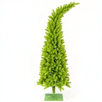 Sapin de Noël Artificiel sur Pied avec Base en Plastique, Branches Pliables Personnalisables, Décoration Intérieure pour les Fêtes