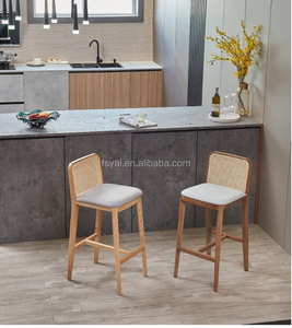 Silla Moderna, Taburetes Altos para Barra, Muebles de Madera para Recepción, Taburete Moderno de Alta Calidad - Product Image 3