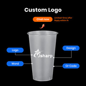 Özel Logo 700ml tek kullanımlık sıcak ve soğuk kabarcık çay kahve buzlu içecek bardakları sert PP don plastik bardaklar - Product Image 6