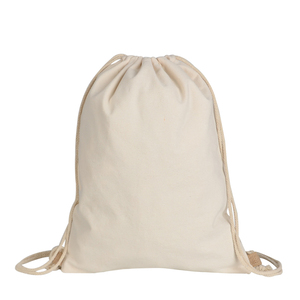 Mochila con Cordón Personalizada, Bolsa de Lona Simple con Cordón, Bolsas de Algodón Resistentes con Cierre de Cordón - Product Image 6