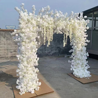 Fond rural décoration arc Floral Simulation fausses fleurs proposition de mariage décoration activité de plein air cérémonie fleurs