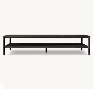 Table basse rectangulaire de luxe RH OEM Fran ois en bois massif pour salon, villa, hôtel, bureau à domicile, en chêne. - Product Image 4