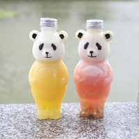 Botol Jus Plastik Bentuk Hewan Lucu 700Ml Kosong PET dengan Tutup Sekrup untuk Minuman, Dijual Langsung dari Pabrik