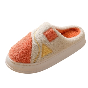 Otoño Invierno Luna-Interior de felpa antideslizante suave para zapatillas Parejas Suela exterior personalizable EVA Amortiguación Algodón Mujeres Hombres - Product Image 5