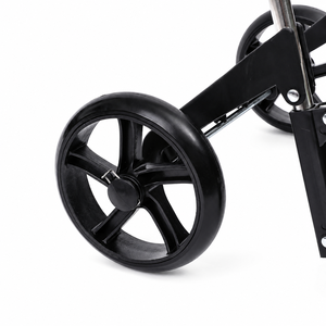 Chariot de courses pliable élégant et personnalisé, chariot à provisions portable avec roues pour supermarché, maison et usage extérieur - Product Image 5