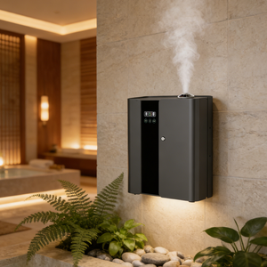 Système de diffusion de parfum HVAC pour toute la maison, 5000 pieds carrés, en métal, ultra silencieux, avec verrouillage de sécurité, application Bluetooth, collection hôtelière et commerciale - Product Image 1