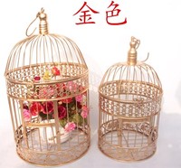 Cage à oiseaux en métal moderne-Présentoir à fleurs suspendu durable pour décor de villa d'appartement de salon