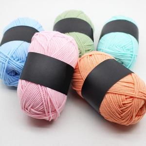 251042 50g/bóng bốn lớp vải sợi mềm tay đan len nhung khăn Crochet sợi cho tự làm áo len & Crochet Túi - Product Image 1