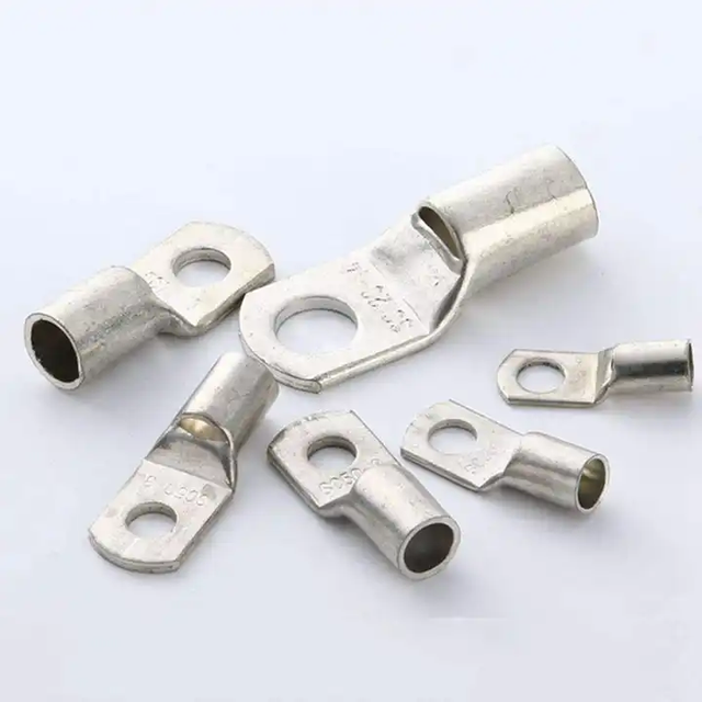 Tinned Copper Lugs Ring Crimp Terminals Kit Welding Cable Connectors With Crimp Wire for Wire Terminals