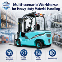 Chariot élévateur électrique industriel Smartlog 2,5T 3T 4T à haute efficacité pour usine de fabrication et atelier
