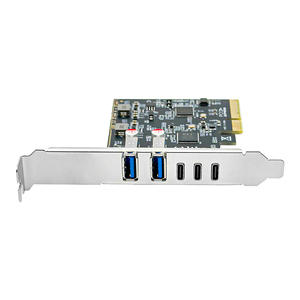 <span class=keywords><strong>PCI</strong></span> <span class=keywords><strong>Express</strong></span> USB3.2 Tipo C Adaptador de <span class=keywords><strong>5</strong></span> puertos Hub Sin fuente de alimentación 10Gbps ASM2142 Tarjeta de expansión de Chipset para computadora de escritorio - Product Image 2