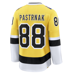 Camiseta de Hockey de los Boston Bruins para Hombre, Amarilla, McAvoy 73, Swayman 1, Pastrnak 88, Impresión por Sublimación - Product Image 4