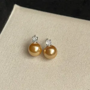 Colorful Butterfly Pearl Stud Earrings Natural Pearl Earrings For Women 18k Gold Plated Pearl Drop Earrings