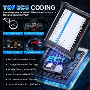MaxiSys MS906MAX Top Scan Tool Coding 3000+ Active Test 40+ Service All System - Product Image 4