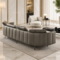 Ensemble de canapés carrés modernes en tissu YUANCHANG avec pieds en acier inoxydable, 2 places, pour appartement