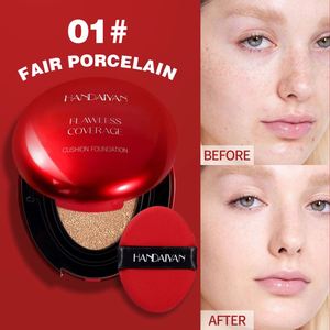 Fond de teint en poudre naturelle anti-brillance Handaiyan, 5 couleurs pour les peaux foncées, coquille ovale transparente <span class=keywords><strong>rouge</strong></span>, <span class=keywords><strong>correcteur</strong></span> de maquillage - Product Image 6
