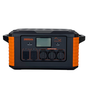สถานีไฟฟ้าพกพา 2000w 110v 220v พาวเวอร์แบงค์ แบตเตอรี่ลิเธียมไอออน สถานีพลังงานแสงอาทิตย์แบบพกพา - Product Image 1