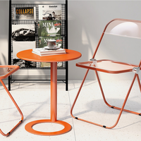 Petit canapé à thé en métal Tables basses de salon Meubles pour bureau de balcon intérieur et extérieur