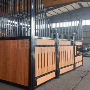 स्थायित्व आराम गुणवत्ता घुड़सवारी उपकरण घोड़े की स्टेबल्स बांस लकड़ी के बराबर स्थिर घोड़े पैनल मॉड्यूलर घोड़े बॉक्स - Product Image 4