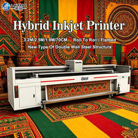 LETOP 3.2M Plotter de Inyección de Tinta de Formato Grande para Acrílico Plano Directo, Máquina de Impresión de Tinta, Impresora Rollo a Rollo Híbrida UV