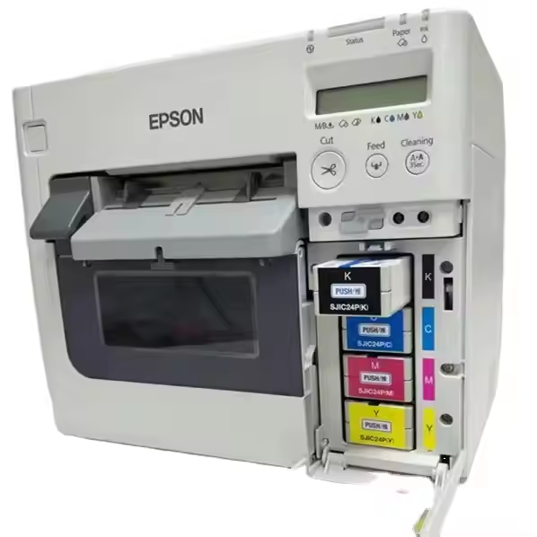 Original TM-C3520 Desktop Light Industrial Digital Full-Color Inkjet Label Printer Cutting Function Stock Color Sticker Maker