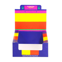 Caja de Exhibición de Cartón Corrugado Colorida para Mostrador