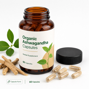 Ashwagandha Capsules Adult Dietary Supplement Sports Nutrition Enhance Athletic Performance Soothe Emotions Antioxidant Immune - Product Image 5
