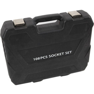 KAFUWELL SS23231A Juego <span class=keywords><strong>de</strong></span> <span class=keywords><strong>Herramientas</strong></span> Mecánicas <span class=keywords><strong>para</strong></span> Reparación <span class=keywords><strong>Automotriz</strong></span>, 108 Piezas, 1/2 y 1/4 <span class=keywords><strong>de</strong></span> Pulgada, Estuche Rojo Económico - Product Image 5